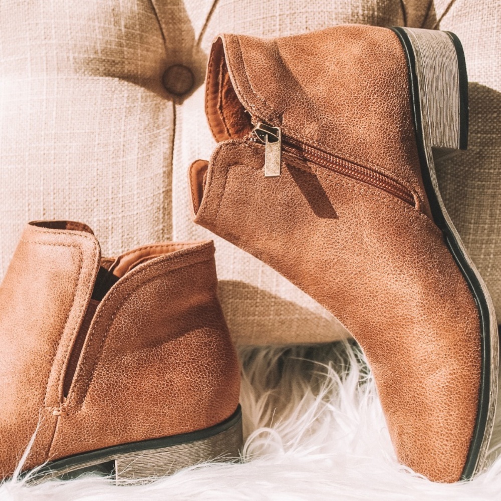 Tan Booties - Picture 2 of 2